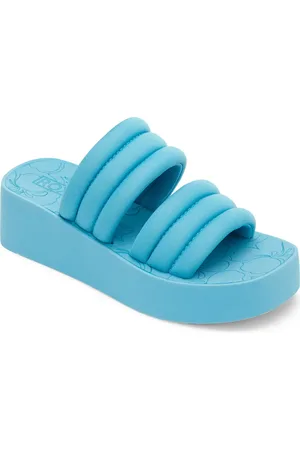 Roxy Totally Tubular Platform Wedge Slide Sandal in at Nordstrom, Size 7