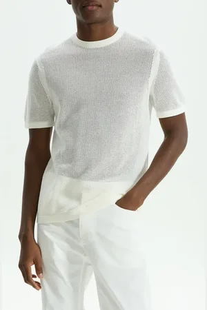 THEORY Cairn Open Stitch Cotton Blend Sweater in at Nordstrom, Size Xx-Large