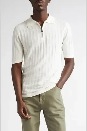 ISAIA Silk Rib Polo in at Nordstrom, Size Small
