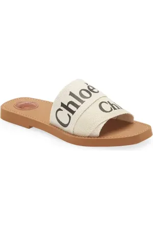 Chloé Woody Logo Slide Sandal in at Nordstrom, Size 5Us
