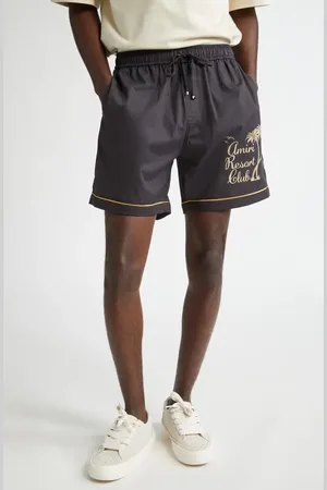 AMIRI Resort Club Embroidered Cotton Shorts in at Nordstrom, Size Small
