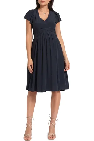 Séraphine Flutter Sleeve Maternity/Nursing Dress in at Nordstrom, Size 16