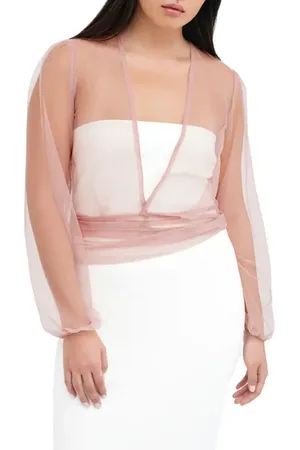 Marcella Verona Sheer Mesh Wrap Bolero in at Nordstrom, Size Medium