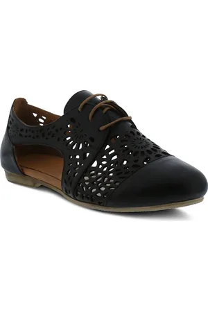 Spring Step Theone Cutout Derby Flat in at Nordstrom, Size 5.5-6Us