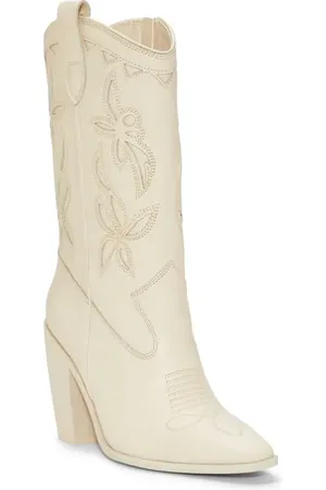 Vince Camuto Alisah Square Toe Western Boot in at Nordstrom, Size 7.5