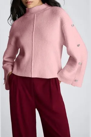 Kenneth Cole Rib Mock Neck Pullover in at Nordstrom, Size Medium