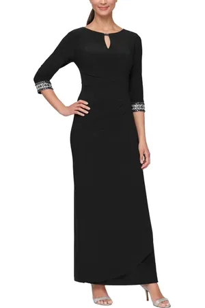 Alex Evenings Jeweled Cuff Column Formal Gown in at Nordstrom, Size 18
