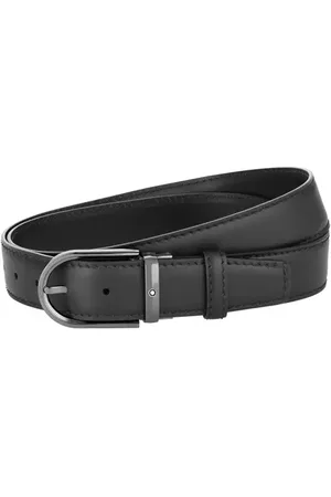 Montblanc Horseshoe Buckle Calfskin Leather Belt in at Nordstrom