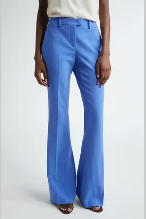 Michael Kors Haylee Stretch Virgin Wool Blend Flare Leg Pants in at Nordstrom, Size 16