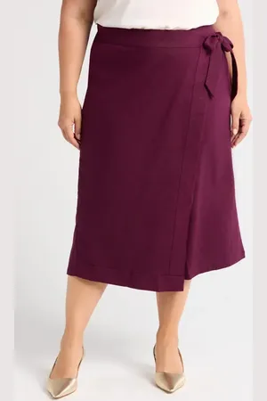 UNIVERSAL STANDARD Linen Blend Faux Wrap Skort in at Nordstrom, Size Xs