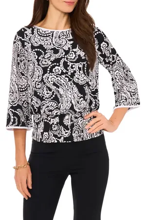 Chaussmoi Paisley Print Blouse in at Nordstrom, Size Medium