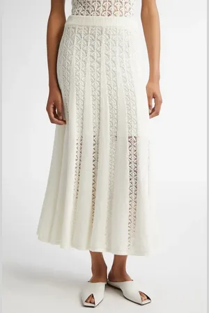 ZIMMERMANN Wylie Open Stitch Cotton Sweater Skirt in at Nordstrom, Size 2