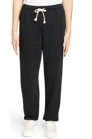 Acne Studios Face Patch Cotton Fleece Sweatpants in at Nordstrom, Size Small