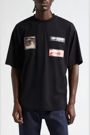 OFF-WHITE Eye Logo Skate Cotton Graphic T-Shirt in at Nordstrom, Size Small