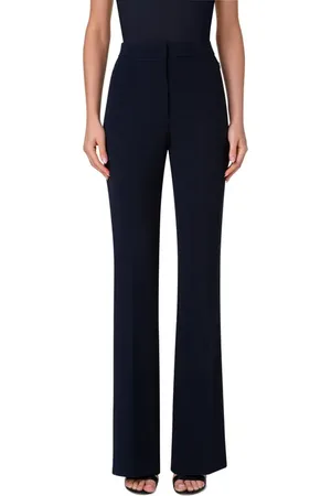 AKRIS Farida Stretch Wool Bootcut Pants in at Nordstrom, Size 8