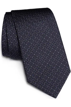 Jack Victor Mansfield Cross Diamond Print Silk Tie in at Nordstrom