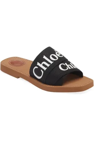 Chloé Woody Logo Slide Sandal in at Nordstrom, Size 5Us