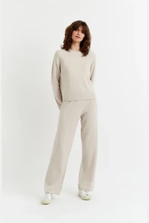 Chinti & Parker Wool & Cashmere Wide Leg Track Pant in at Nordstrom, Size X-Small
