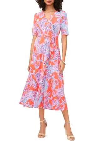 Chaussmoi Paisley Knit Midi Dress in at Nordstrom, Size Small