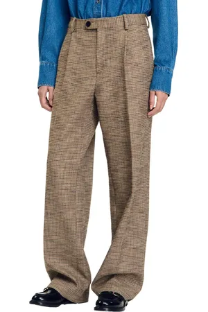 Sandro Micro houndstooth trousers in at Nordstrom, Size 36 Eu