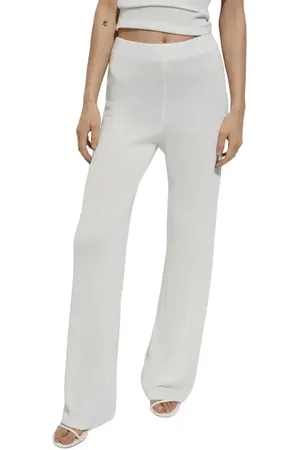 MANGO Knit Straight Leg Pants in at Nordstrom, Size Small