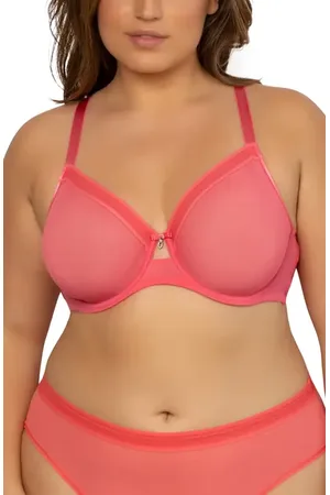 CURVY COUTURE Full Figure Mesh Underwire Bra in at Nordstrom, Size 40G