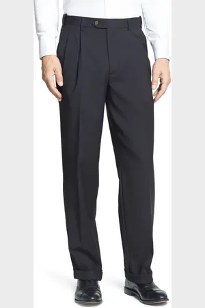 Berlei Self Sizer Waist Plain Weave Flat Front Washable Trousers in at Nordstrom, Size 42 X
