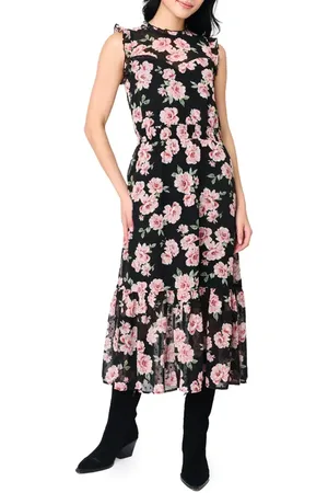 GIBSONLOOK Sweetheart Sleeveless Floral Dress in at Nordstrom, Size Xx-Small