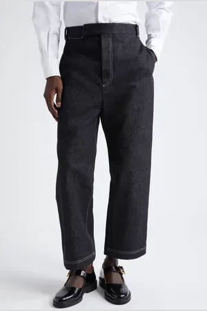 Thom Browne Unconstructed Straight Leg Jeans in at Nordstrom, Size 3