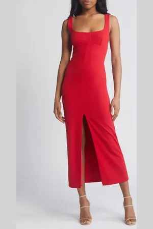 WAYF The Bravado Slit Front Maxi Dress in at Nordstrom, Size Small