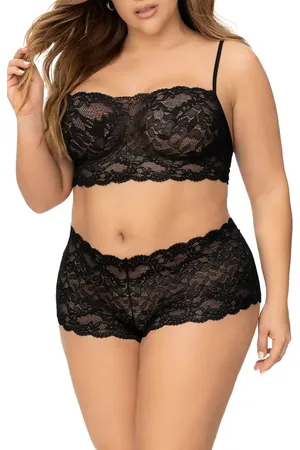 Mapalé Lace Bralette & Boyshorts Set in at Nordstrom, Size 1X