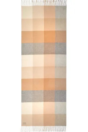 Johnstons Of Elgin Block Check Cashmere Fringe Scarf in at Nordstrom