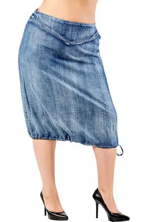 Standards & Practices Drawstring Hem Tencel??Lyocell Skirt in at Nordstrom, Size 1X