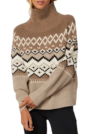 Alp N Rock Leighton Fair Isle Oversize Organic Cotton Blend Sweater in at Nordstrom, Size X-Large