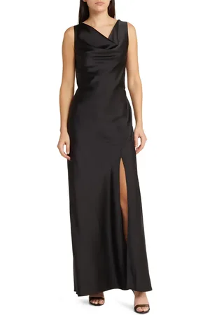 WAYF The Lea Cowl Neck Satin Gown in at Nordstrom, Size X-Small