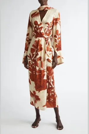 JOHANNA ORTIZ Unmooring Long Sleeve Wrap Dress in at Nordstrom, Size 0