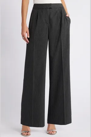 Open Edit Pleated Wide Leg Pants in at Nordstrom, Size Medium