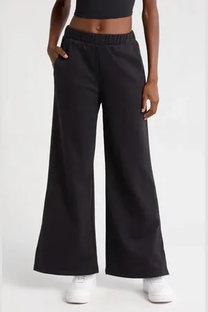 Beyond Yoga Open Ended Mid Rise Wide Leg Pants in at Nordstrom, Size Medium