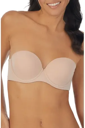 On Gossamer Sleek Micro Underwire Strapless Plunge Bra in at Nordstrom, Size 30D