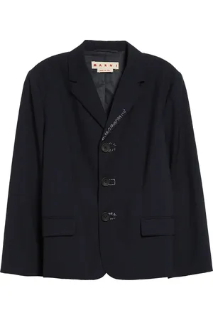 Marni Embroidered Wool Gabardine Blazer in at Nordstrom, Size 2 Us
