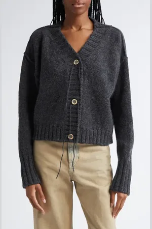 Acne Studios Krypton Wool V-Neck Cardigan in at Nordstrom, Size X-Small