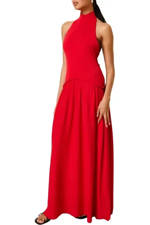 Solid The Soglio Halter Maxi Dress in at Nordstrom, Size Large