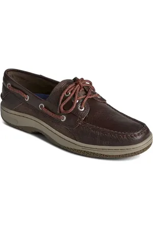 Sperry Billfish 3-Eye Leather & Canvas Boat Shoe in at Nordstrom, Size 7.5
