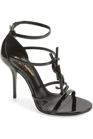 Saint Laurent Cassandra YSL Logo Sandal in at Nordstrom, Size 8Us