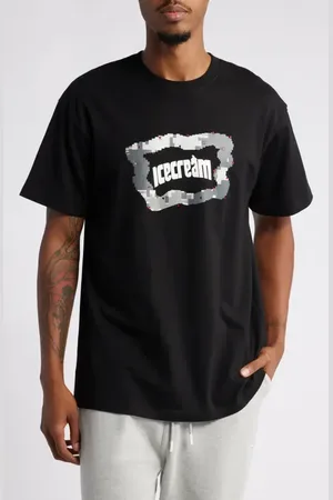 ICECREAM Blurred Cotton Graphic T-Shirt in at Nordstrom, Size Medium