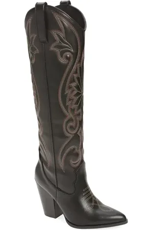 Steve Madden Lasso Knee High Western Boot in at Nordstrom, Size 11