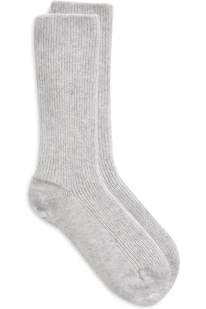 Johnstons Of Elgin Cashmere Rib Crew Socks in at Nordstrom