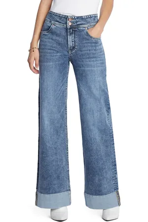 HINT OF BLU Mighty High Waist Wide Leg Jeans in at Nordstrom, Size 25