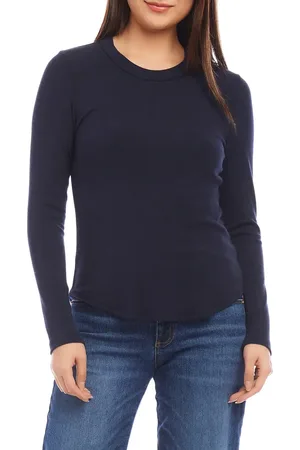 Karen Kane Long Sleeve T-Shirt in at Nordstrom, Size X-Large