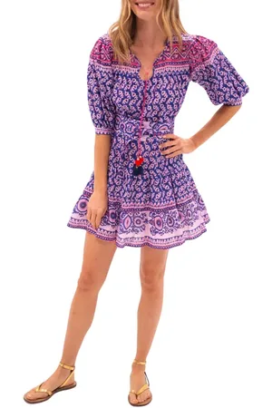 Alicia Bell Amelia Belted Cover-Up Minidress in at Nordstrom, Size X-Large